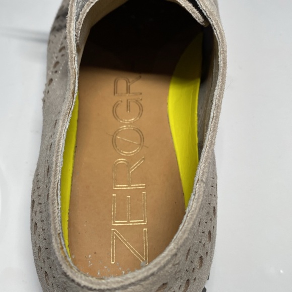 Cole Haan Men’s Wingtip Oxford Shoe Size 10.5 Suede Grey Grandzero Lace Ups - Picture 7 of 10